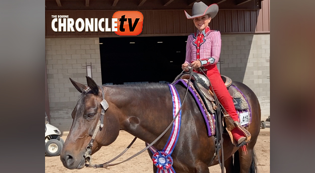 Sloane Weakly and Western Maiden win L1 Walk Trot Horsemanship at L1 West Championships!