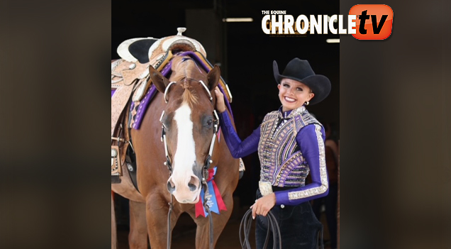 Emma Goffard and Candy Confidential win Youth Western Pleasure 18 & Under at 2023 APHA World Show!
