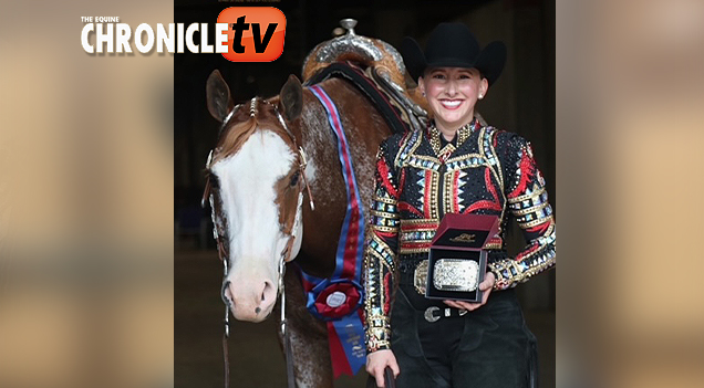 Spencer Chelwick and Hesa Good Ride win Amateur Trail at APHA World!