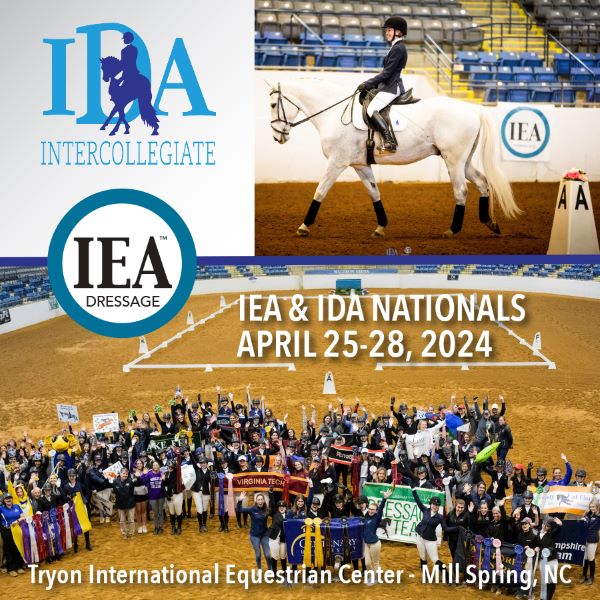 IEA to Host Intercollegiate Dressage Association (IDA) 2024 National Championships at Tryon