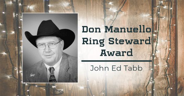 John Ed Tabb honored with APHA Don Manuello Ring Steward Award