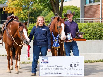 Another Congress Championship for Bud Lyon and Sumac GunnaBeFlashy in Open Ranch Trail Stakes NSBA