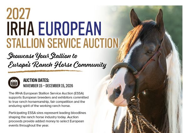 2027 IRHA European Stallion Service Auction: Q & A with Helena Ryan 2027 IRHA European Stallion Service Auction: Q & A with Helena Ryan